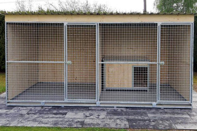 Double dog kennel 2 x 4 m